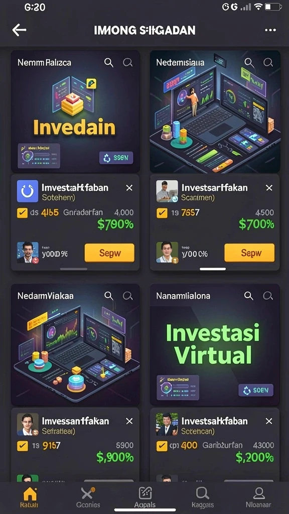 Layar utama yang menawan dan mudah dinavigasi.