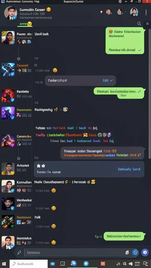 Fitur interaksi sosial yang membuat bermain semakin seru.