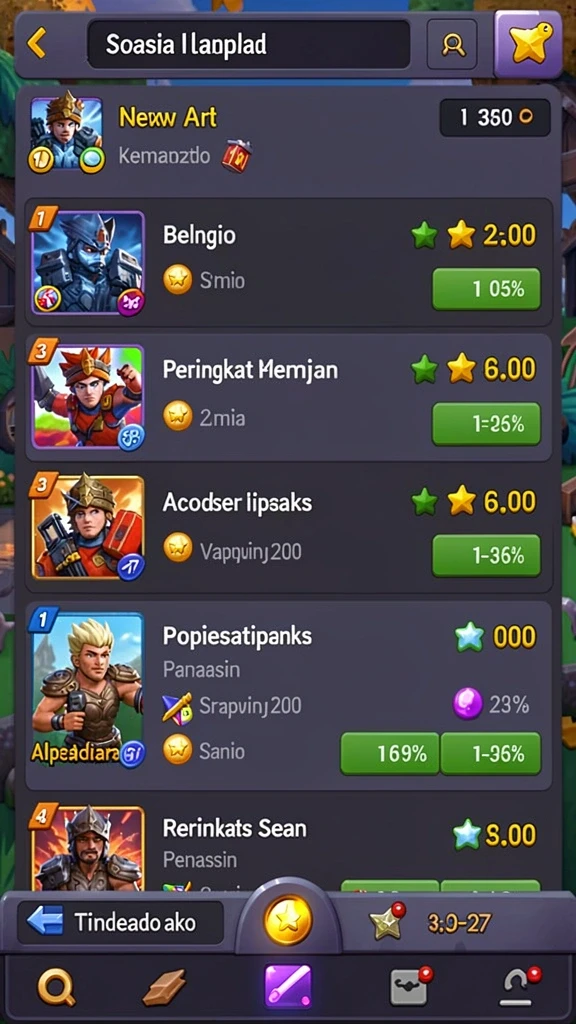 Tampilan utama aplikasi BULANTOGEL yang menarik.