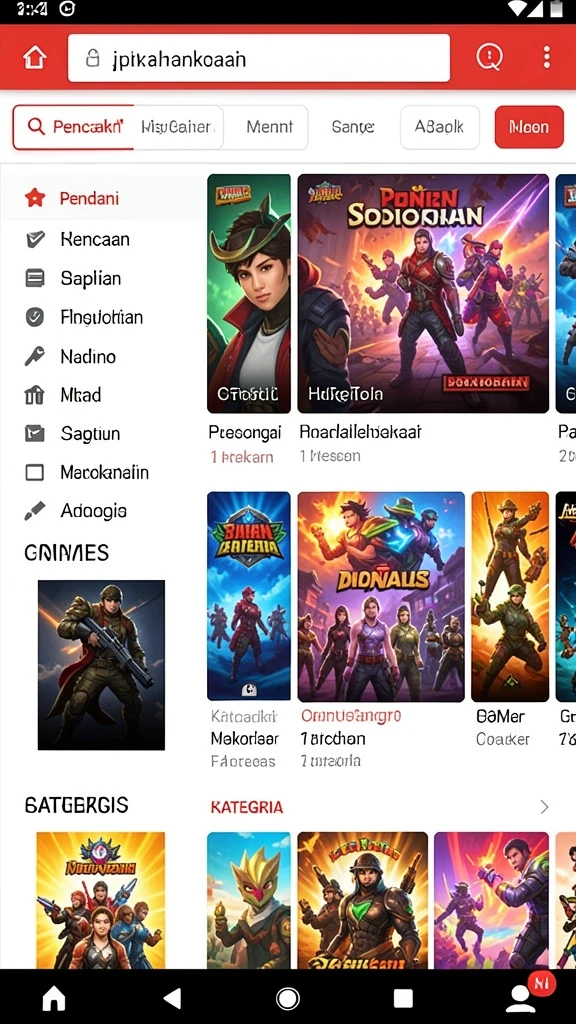 Screenshot menunjukkan tampilan antarmuka utama yang ramah pengguna.