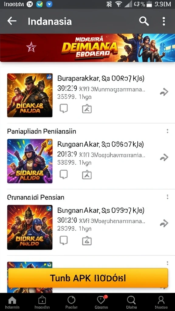 Level menantang yang memacu adrenalin.