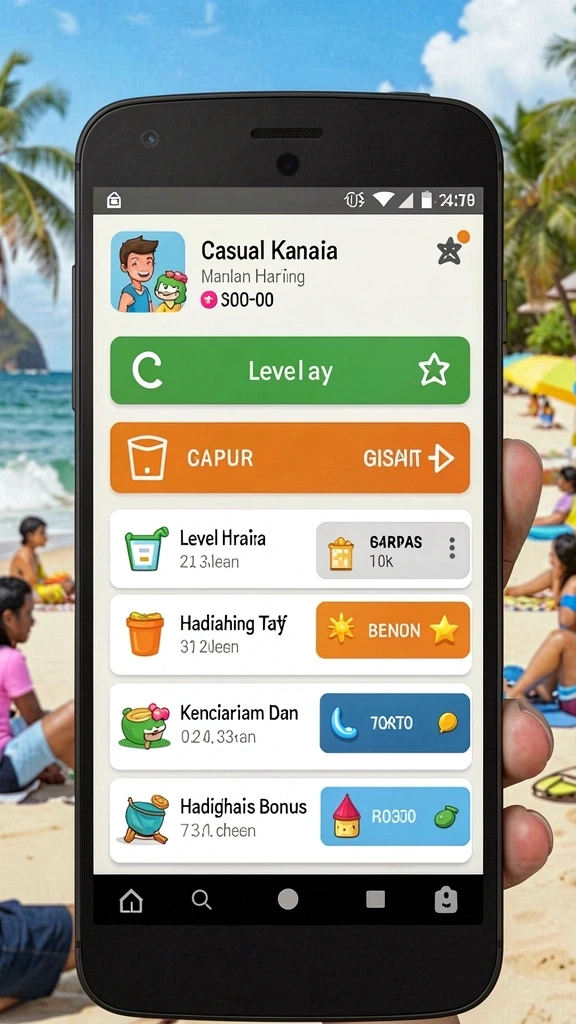 Menu bonus harian yang menggiurkan untuk pemain setia.