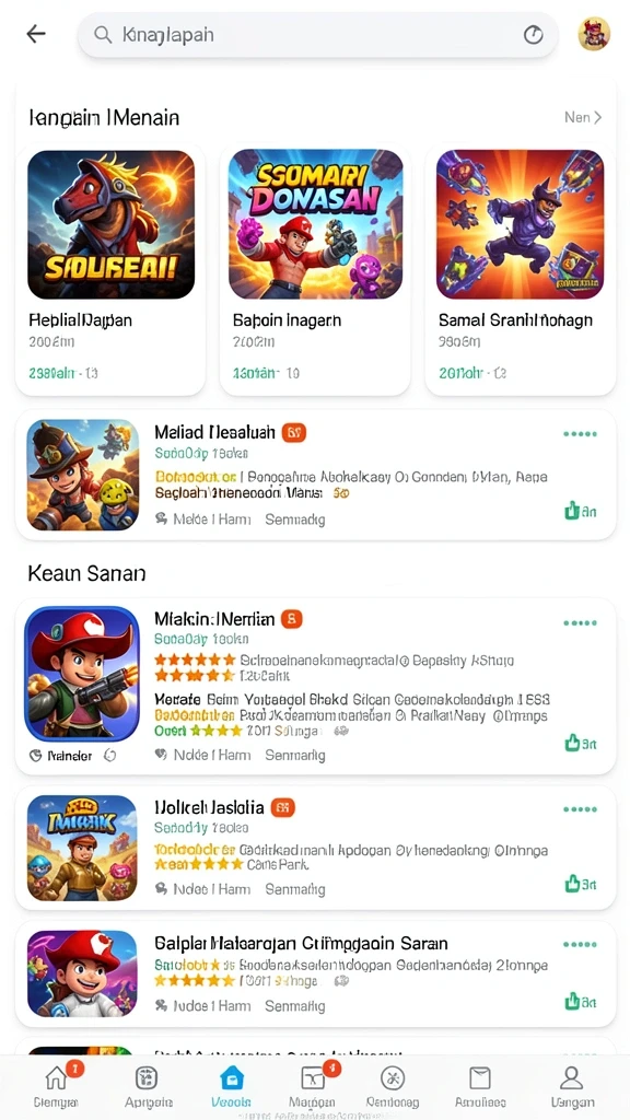 Tampilan antarmuka yang modern dan menarik.