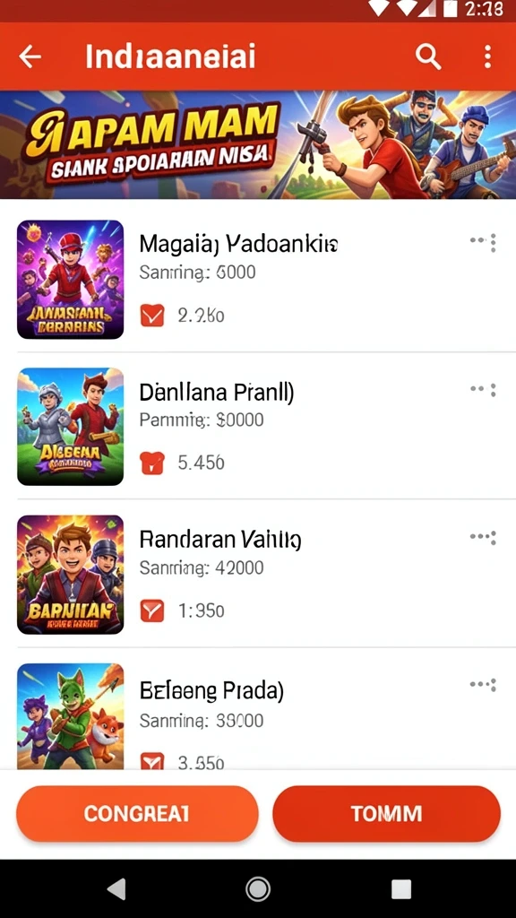 Tampilan menarik yang memudahkan navigasi.