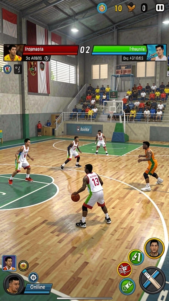 Tampilan grafis yang memukau dalam game.