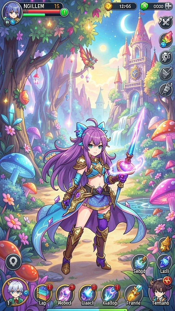 Ragam karakter unik untuk dipilih dan dimainkan.