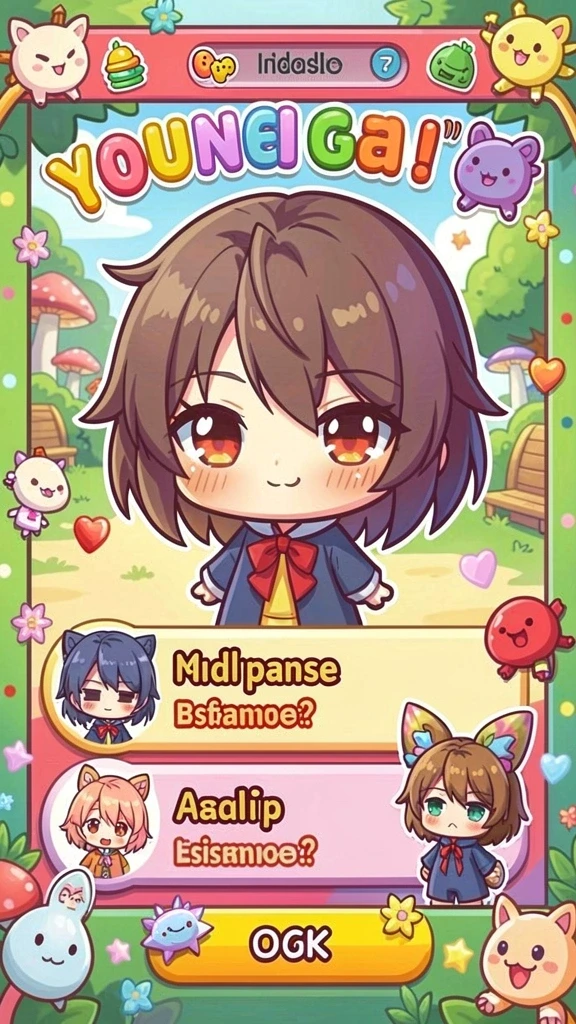Tampilan gameplay yang menarik dan penuh warna.