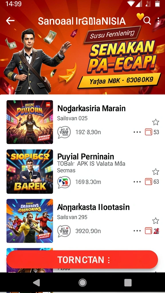 Variasi karakter unik yang bisa dipilih.