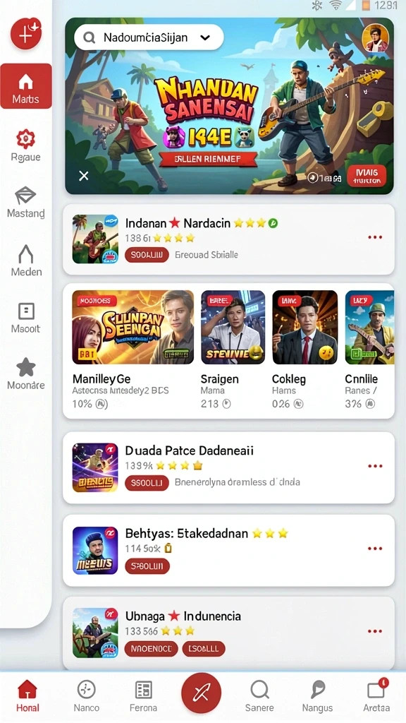 Fitur mode permainan yang beragam dan menantang.