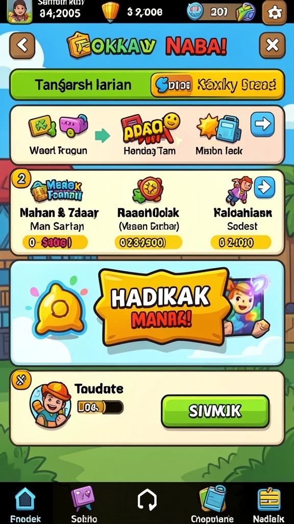 Fitur pengundian yang mendebarkan setiap saat.