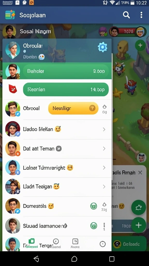 Pengguna sedang menikmati fitur live casino dengan dealer langsung.
