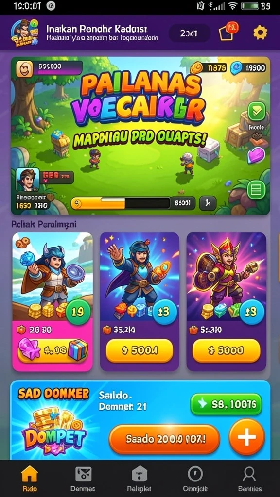 Fitur mode permainan yang beragam dan seru.